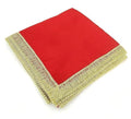1 Meter Maroon Silk Satin Altar Cloth for God Pooja Table, Goddess