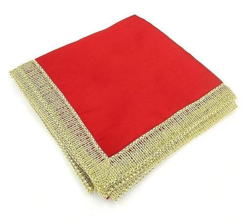 1 Meter Maroon Silk Satin Altar Cloth for God Pooja Table, Goddess